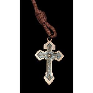 Olive Wood Beaded Copper tone Mini/Pocket Rosary